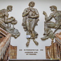 Marble sculptures of old pottery workers